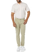 AEM20109SS22 MEN'S SLIM-FIT SHORT-SLEEVE POPLIN SHIRT MEN XL PINK - Brand New