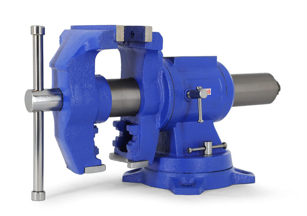 EXXO 5-inch Bench and Pipe Vise Heavy Ductile Iron 50,000 PSI - Scratch & Dent