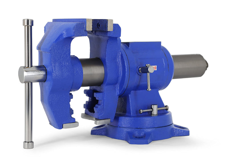 EXXO 5-inch Bench and Pipe Vise Heavy Ductile Iron 50,000 PSI - Scratch & Dent