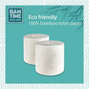 BAMTIME TOILET PAPER,3-PLY,100% BAMBOO TOILET PAPER 12 ROLLS, 3600 COUNT - 12PK - Brand New