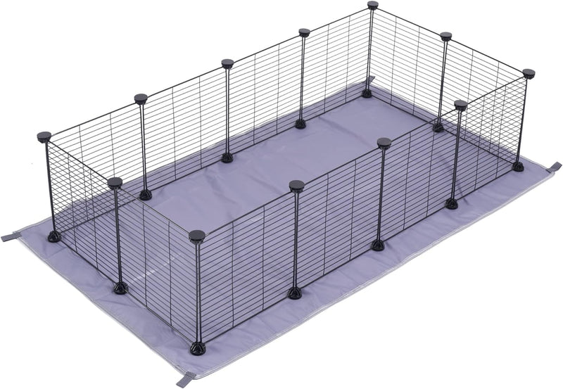 LURIVA DIY Guinea Pig Cage with Mat,12 X 12 Inch, 12 Panels - Black Like New