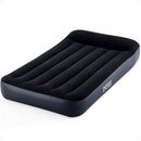 INTEX DURA-BEAM STANDARD INFLATABLE 10" TWIN SIZE MATRESS BUILT PUMP NAVY - Like New