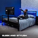 X ROCKER BASECAMP GAMING BEDROTATING TV MOUNT WITH VENTED CONSOLE 2110701 BLACK - Like New