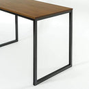 ZINUS JENNIFER 55 INCH WHITE FRAME DESK COMPUTER WORKSTATION OFFICE DESK BROWN - Like New