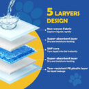 FLUFFYDREAM WATERPROOF DOG AND PUPPY PET TRAINING PAD 17.6"X23.6" (50PCS) - BLUE - Brand New