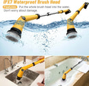 Qimedo 1200 RPM Battery Electric Spin Scrubber with Smart Display - YELLOW - Like New