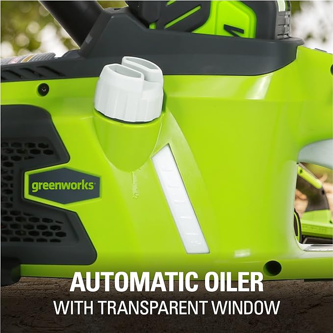 Greenworks 40V 16" Brushless Cordless Chainsaw Tool Only 20322 - Green - Like New