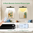 YIMAXPS 2-PACK 16INCH PICTURE LIGHT BATTERY OPERATED LED LIGHT- BLACK - Like New