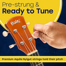 HOLA! MUSIC HM-21GN SOPRANO UKULELE BUNDLE CANVAS TOTE BAG, STRAP, PICKS - GREEN - Like New