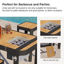 EAST OAK SIGNATURE 3-PIECE OUTDOOR BAR SET, PATIO TABLE FURNITURE - DARK GRAY - Like New