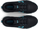 3026175 Under Armour Men's Charged Assert 10 Running Shoe Black/Black/Blue 14 - Like New