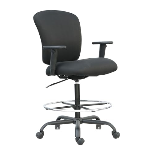 Alera ALE Mota Series Big and Tall Stool, Black - Like New