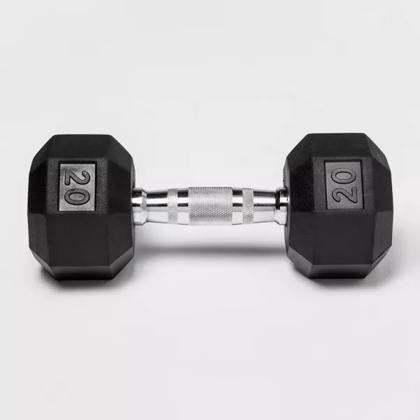 ALL IN MOTION™ HEX DUMBBELL - 20LBS - BLACK - Like New