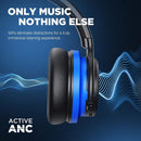 PurelySound E7 Active Noise Cancelling Headphones - BLUE/BLACK Like New