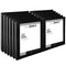 JUST BASICS ROUND-RING VIEW RINGS 61% RECYCLED PACK OF 12 BINDERS - BLACK - Like New