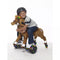 POWER PONY RIDING TOY - CHAMP ZUME V2: STEEL RIDE-ON ANIMAL, AGES 4+ - BROWN - Like New