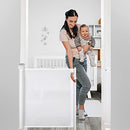 Papablic Retractable Baby Gate, Auto Lock Safety, 34" x 71", B09JJW48RX - Like New