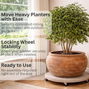 DeVaultEnterprises Devault 16 Inch Plant Dolly Multi-Pack (1, Terracotta/Hole) - Brand New