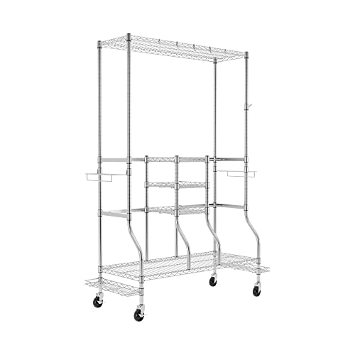 SAFERACKS GOLF EQUIPMENT ORGANIZER RACK GOLF BAG STORAGE RACK GARAGE - SILVER - Like New