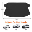 TAPHA EXTRA LARGE 68.5" X 43" WINDSHIELD SNOW COVER FOR ICE & SLEET - BLACK - Brand New