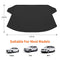 TAPHA EXTRA LARGE 68.5" X 43" WINDSHIELD SNOW COVER FOR ICE & SLEET - BLACK - Brand New