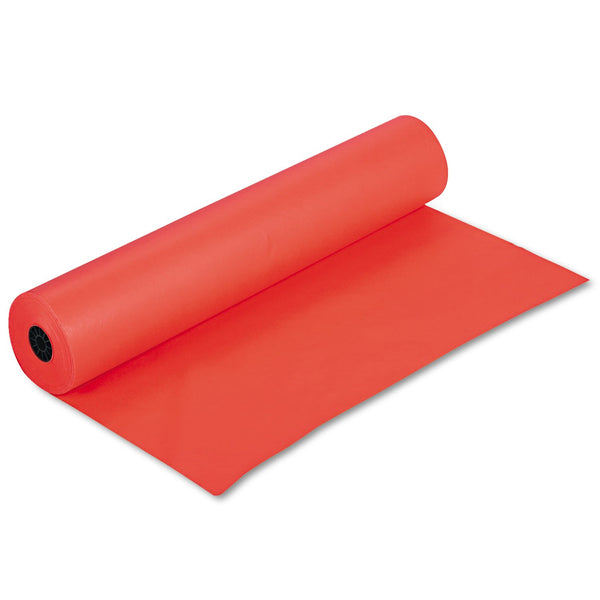 Pacon Rainbow Duo-Finish Colored Kraft Paper 35 lbs. 36"x1000 ft, Orange - Like New