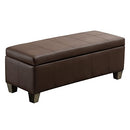 UDAX 41" Storage Ottoman, Storage Bench with Safety Hinge, B09CYHS55K - Brown - Brand New