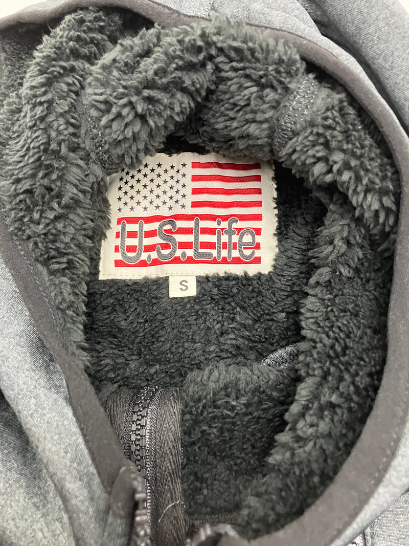 U.S. LIFE SWEATER JACKET 732502 - SIZE: MEN S - BLACK - Brand New