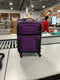 US TRAVELER 20" CARRY ON LUGGAGE SOFTSIDE SUITCASE, PURPLE, 4 WHEEL-2 PIECE - Like New