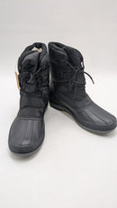 Jousen Mens Snow Boots Lace Up Winter BootAMY691 Size 10.5 - Black - Like New