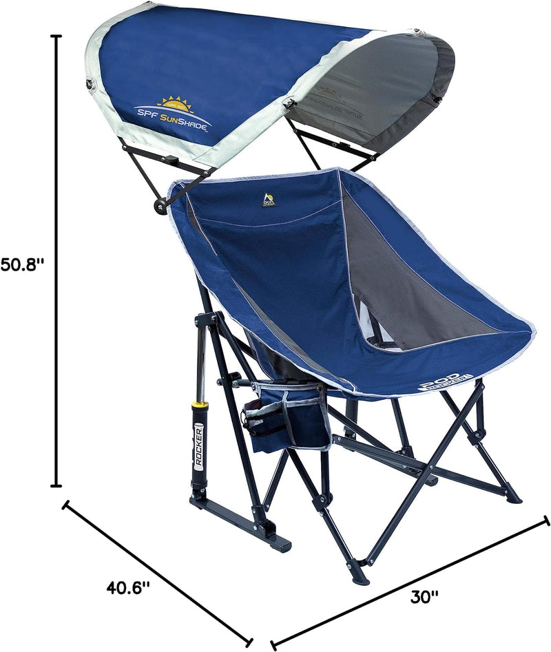 GCI OUTDOOR Pod Rocker with SunShade - ROYAL BLUE - Like New