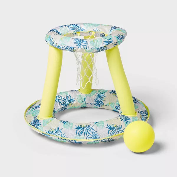 SUN SQUAD HYDRO SPRING HOOPS BASKETBALL - YELLOW/WHITE/BLUE - Like New