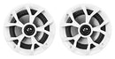 Rockville RKL65MBW 6.5" 2-Way Coaxial Marine Boat LED Speakers Pair - White - Brand New