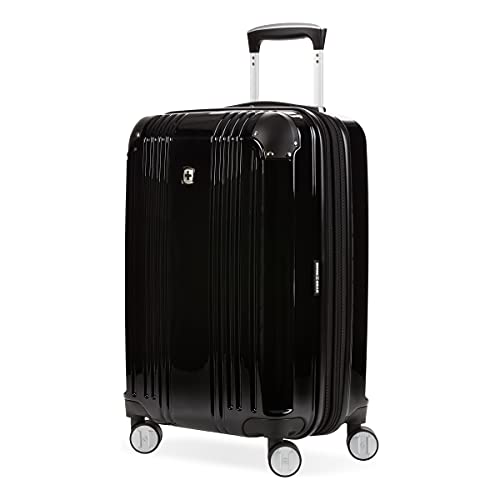 SWISSGEAR 7786 HARDSIDE EXPANDABLE LUGGAGE WITH SPINNER WHEELS CARRY-ON - BLACK - Like New