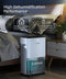 BRITSOU 34 PINT DEHUMIDIFIER FOR BASEMENT WITH DRAIN PD11CS - WHITE/BLACK - Like New
