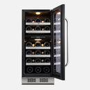 WHYNTER BSR-029DW 15" BUILT-LN 29 BOTTLE WINE FRIDGE - BLACK - Like New