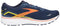 1103931D442 BROOKS MEN GHOST 15 NEUTRAL RUNNING SHOE NAVY/YELLOW SIZE 11 - Like New