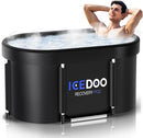 Wxtkkom Ice Bath Tub Cover Athletes XL Portable Cold Plunge Tub - Grey/Black - Like New