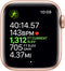 For Parts: Apple Watch Series 5 40mm Gold Aluminum Case Pink Band CRACKED SREEN/LCD