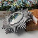 SYCARPET SMALL MIRROR WALL DECOR ACCENT MIRROR WALL ART, 9.8 INCHES - SILVER - Like New