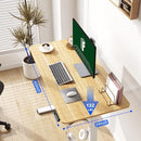 FLEXISPOT STANDING DESK ELECTRIC STAND UP DESK 40" MAPLE TOP/WHITE FRAME - Like New