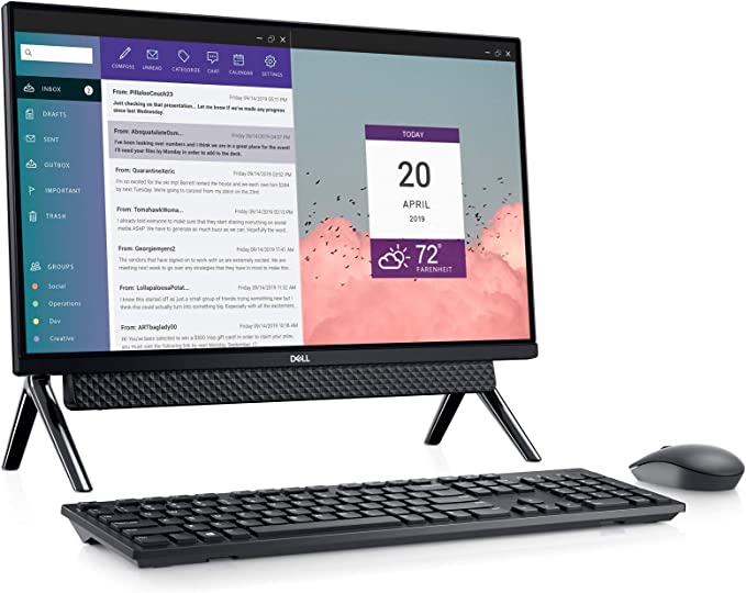 Dell INSPIRON 5490 AIO 23.8 FHD TOUCH I3-10110U 8 1TB HDD i5490-3036BLK-PUS - Like New