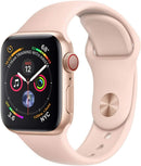 For Parts: Apple Watch 4 GPS + Cellular 40mm Gold Alum Gold Pink Band DEFECTIVE SCREEN