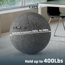 YES4ALL EXERCISE OFFICE 400LBS CAPACITY YOGA WEIGHT SELF-STANDING - DARK GRAY - Like New