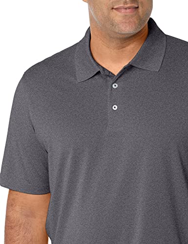 AMAZON ESSENTIALS MEN'S GOLF POLO SHIRT, QUICK DRY, SHORT SLEEVE, MEDIUM GRAY - Brand New