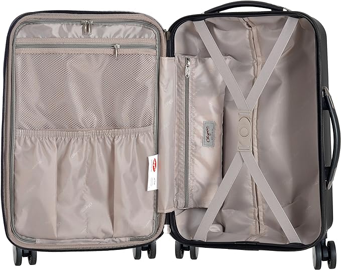 Olympia U.S.A. Luggage Titan 21" Expandable Carry-On Hardside Spinner - BLACK - Like New