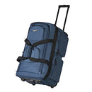 Olympia Luggage 22 8 Pocket Rolling Duffel Bag - Navy w/, Black, Size One_Size - Brand New