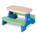 LITTLE TIKES EASY STORE JR. KID PICNIC PLAY TABLE - BLUE/GREEN - Like New
