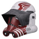 Tiangong Clone Trooper Helmet Deluxe Resin Mask Halloween - White/Red - Brand New