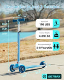 GOTRAX KS1 KIDS KICK SCOOTER, 3 WHEELS FOR BOYS & GIRLS 2-8, GIFTS - BLUE - Like New